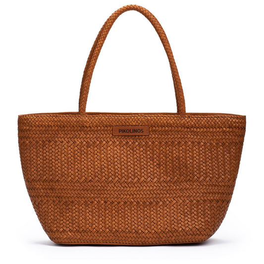 Pikolinos braided leather tote bag WHA-377