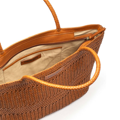 Pikolinos braided leather tote bag WHA-377