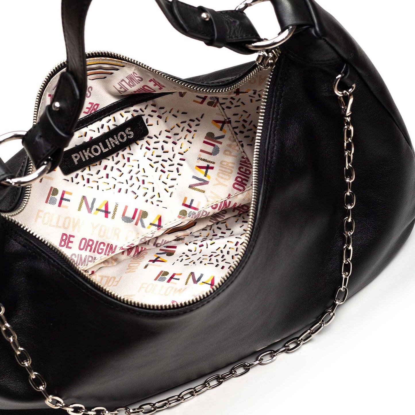 Pikolinos hobo bag with zipper closure and two pockets WHA-674