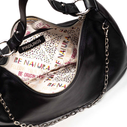 Pikolinos hobo bag with zipper closure and two pockets WHA-674