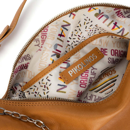 Pikolinos hobo bag with zipper closure and two pockets WHA-674