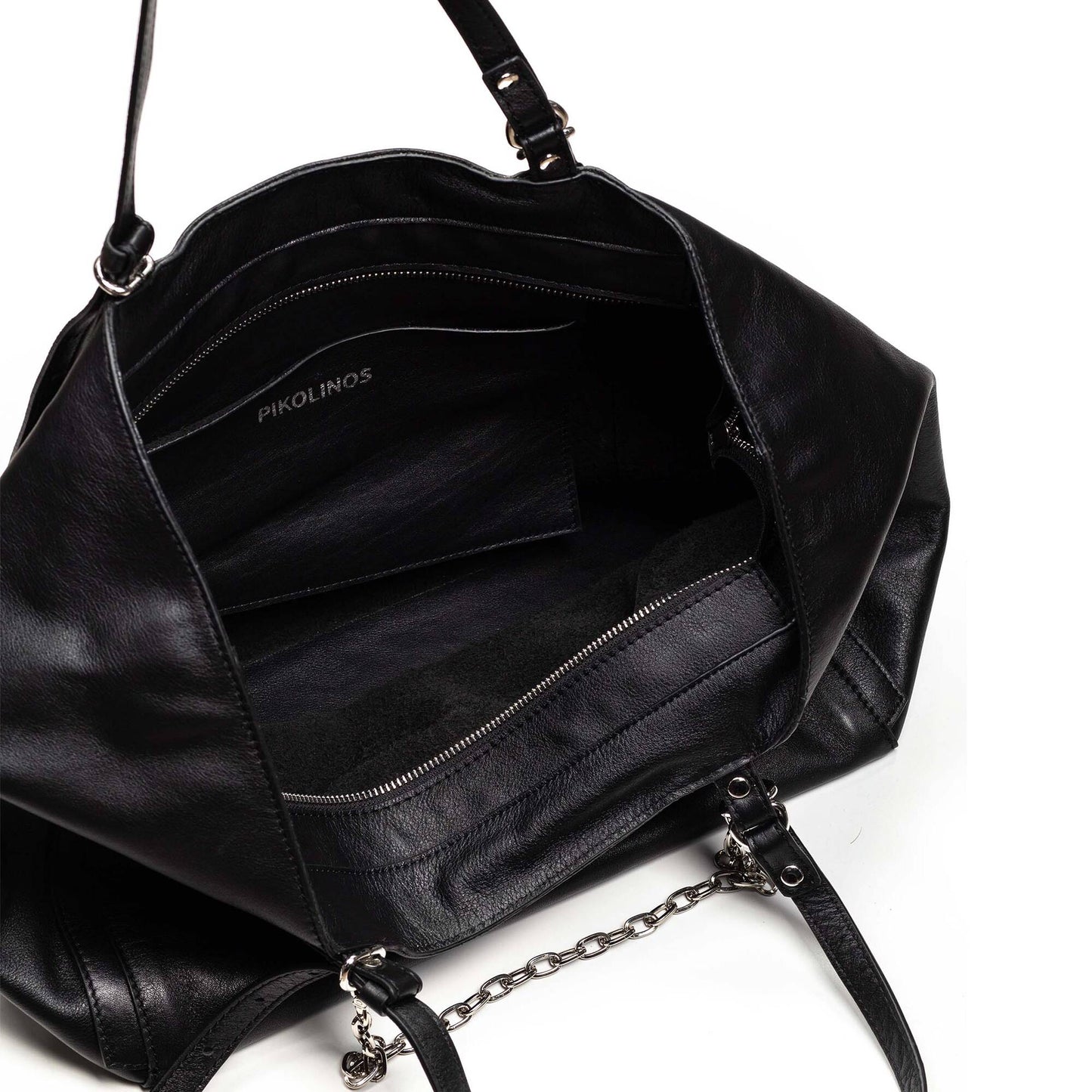 Pikolinos shopper bag with zipper closure and double handle WHA-389