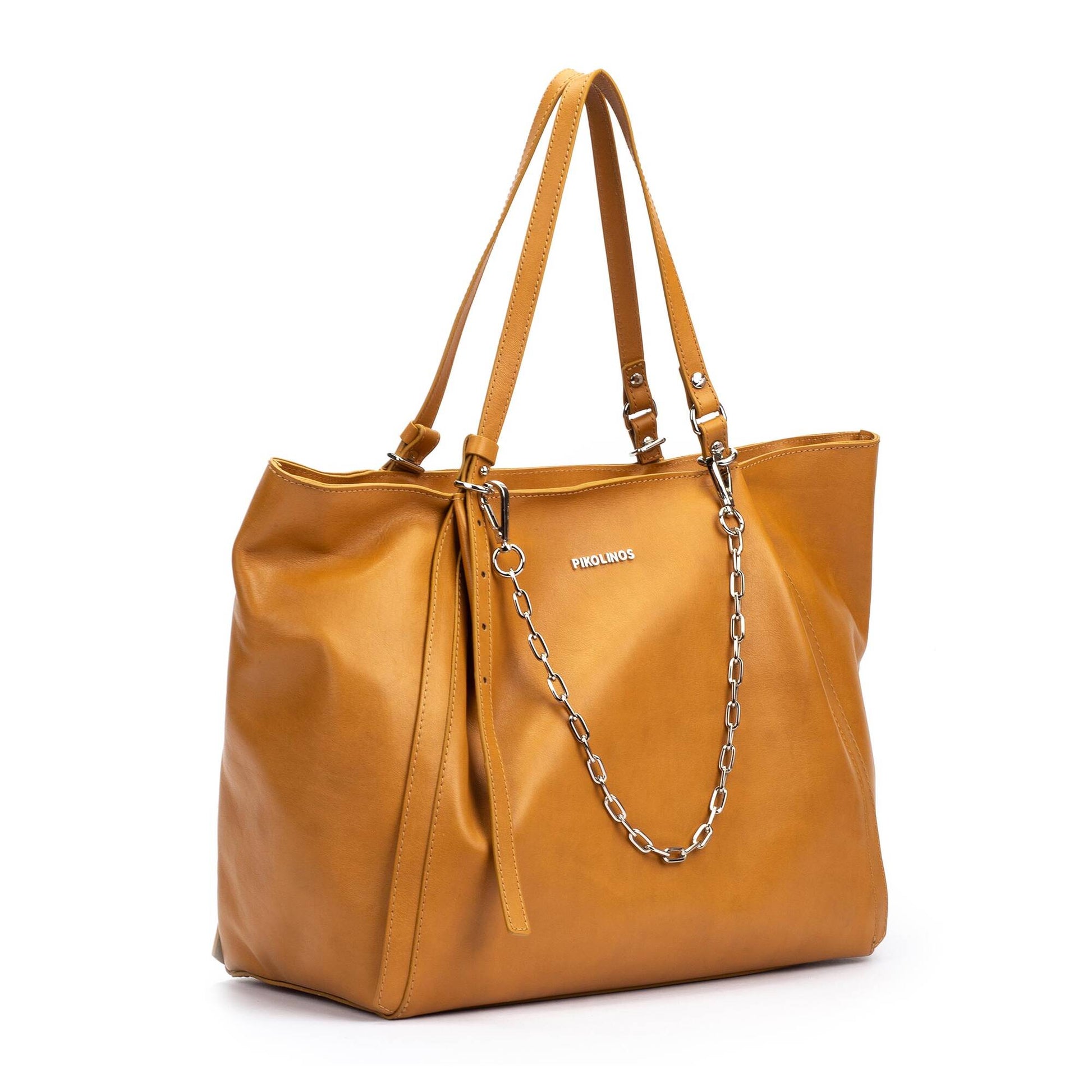 Pikolinos shopper bag with zipper closure and double handle WHA-389