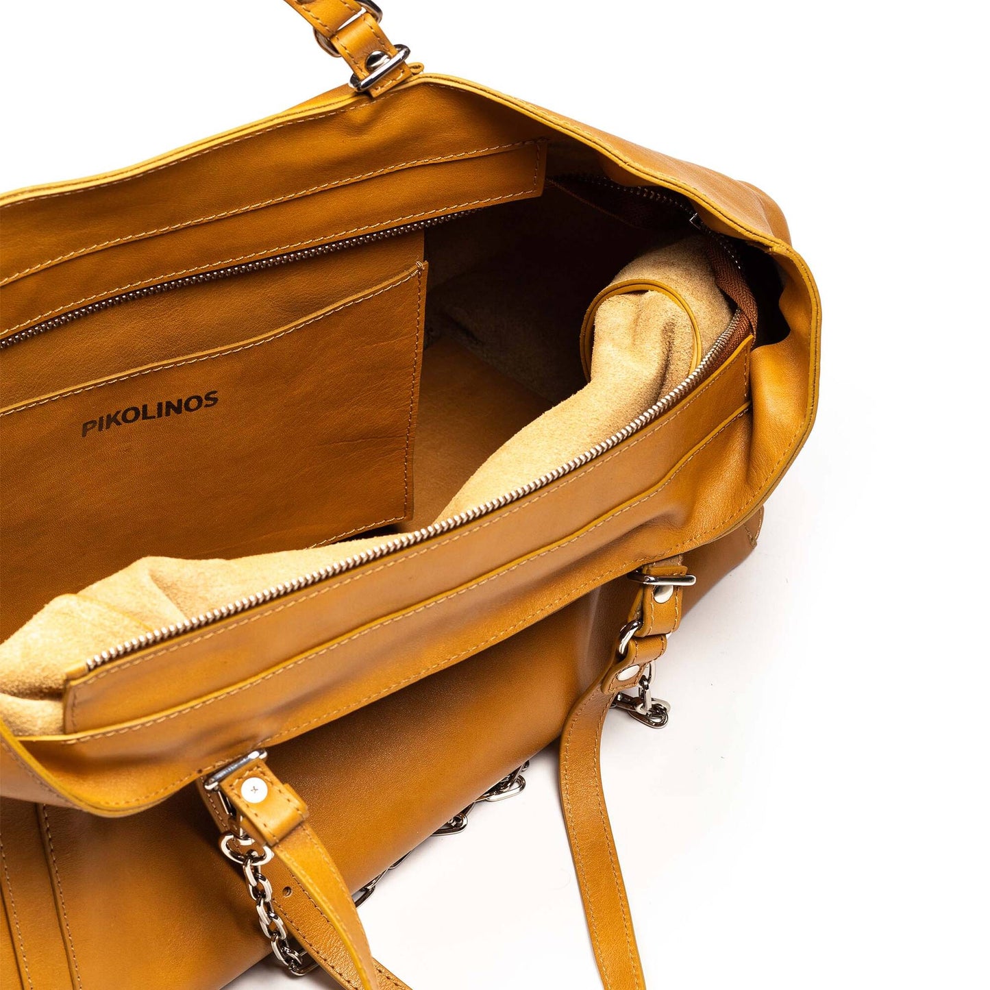 Pikolinos shopper bag with zipper closure and double handle WHA-389