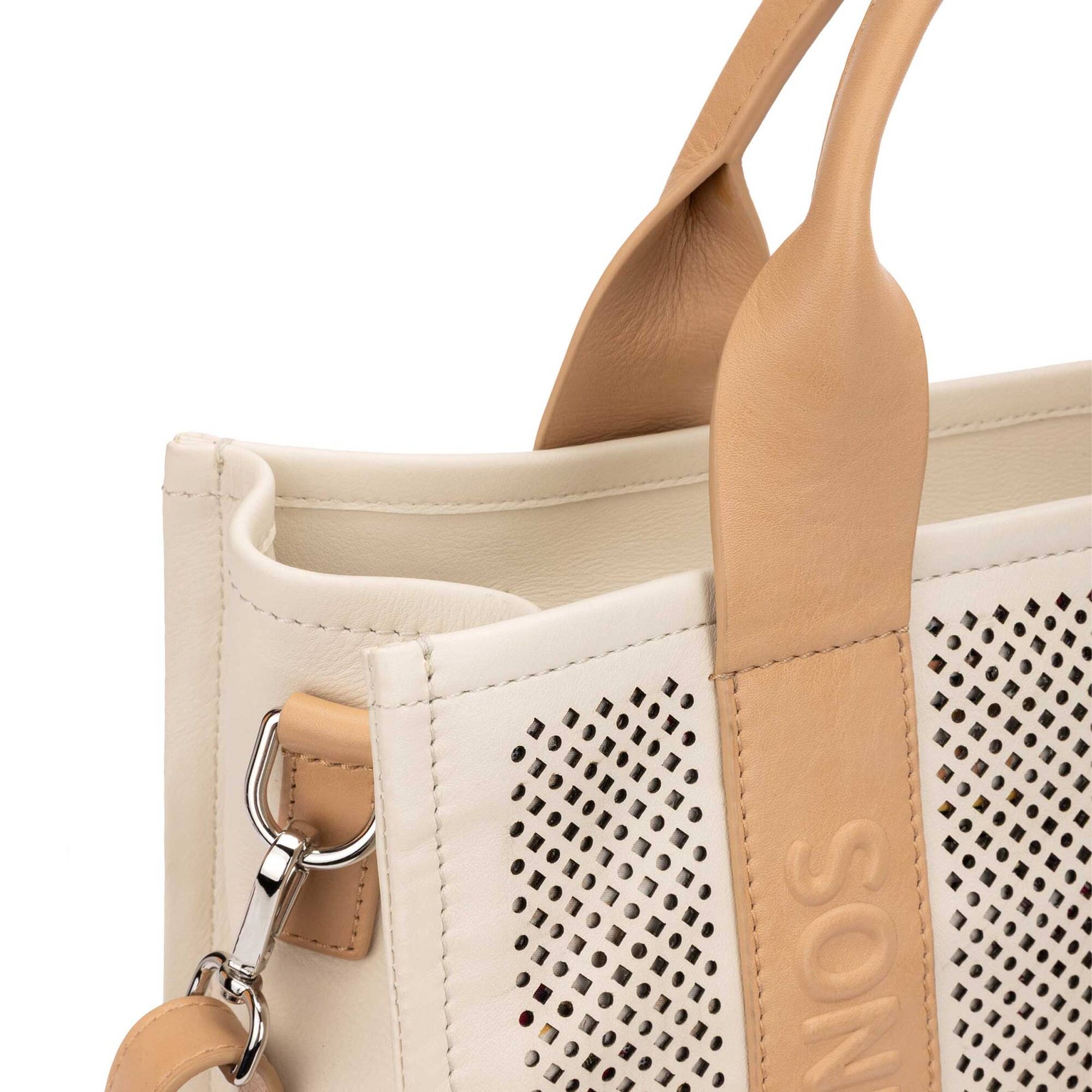Pikolinos shopper bag with zipper closure and double handles WHA-376