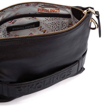 Pikolinos rectangular crossbody bag with zipper closure WHA-1110