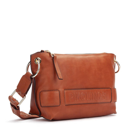 Pikolinos rectangular crossbody bag with zipper closure WHA-1110
