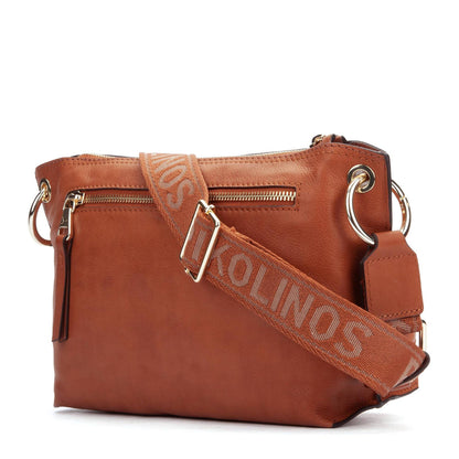 Pikolinos rectangular crossbody bag with zipper closure WHA-1110
