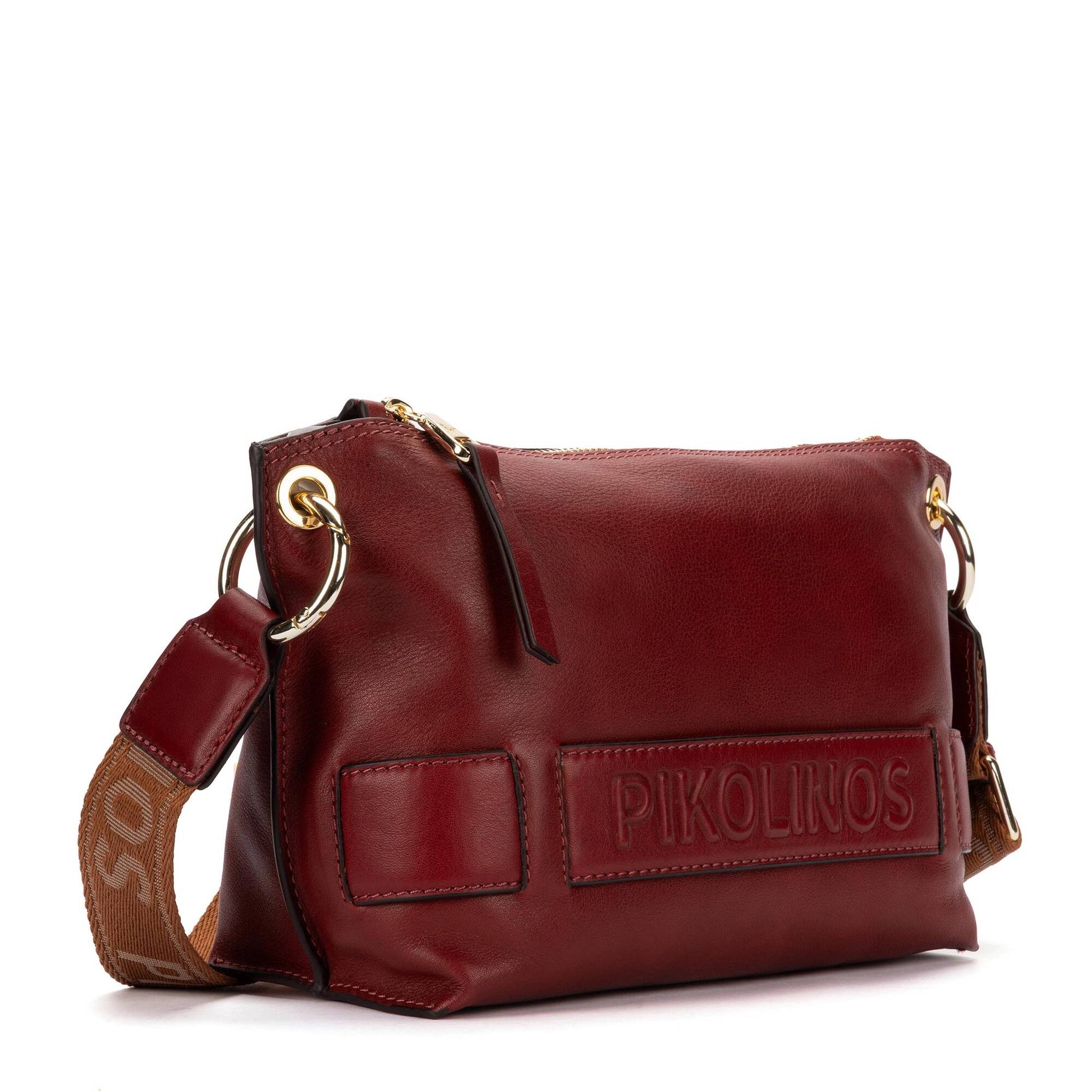 Pikolinos rectangular crossbody bag with zipper closure WHA-1110