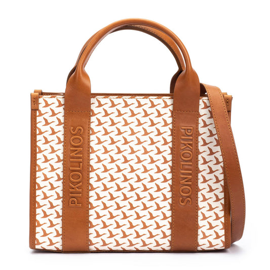 Pikolinos shopper bag with zipper closure and double handle WHA-395