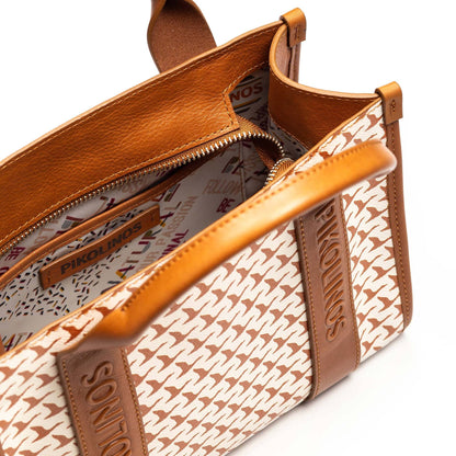 Pikolinos shopper bag with zipper closure and double handle WHA-395