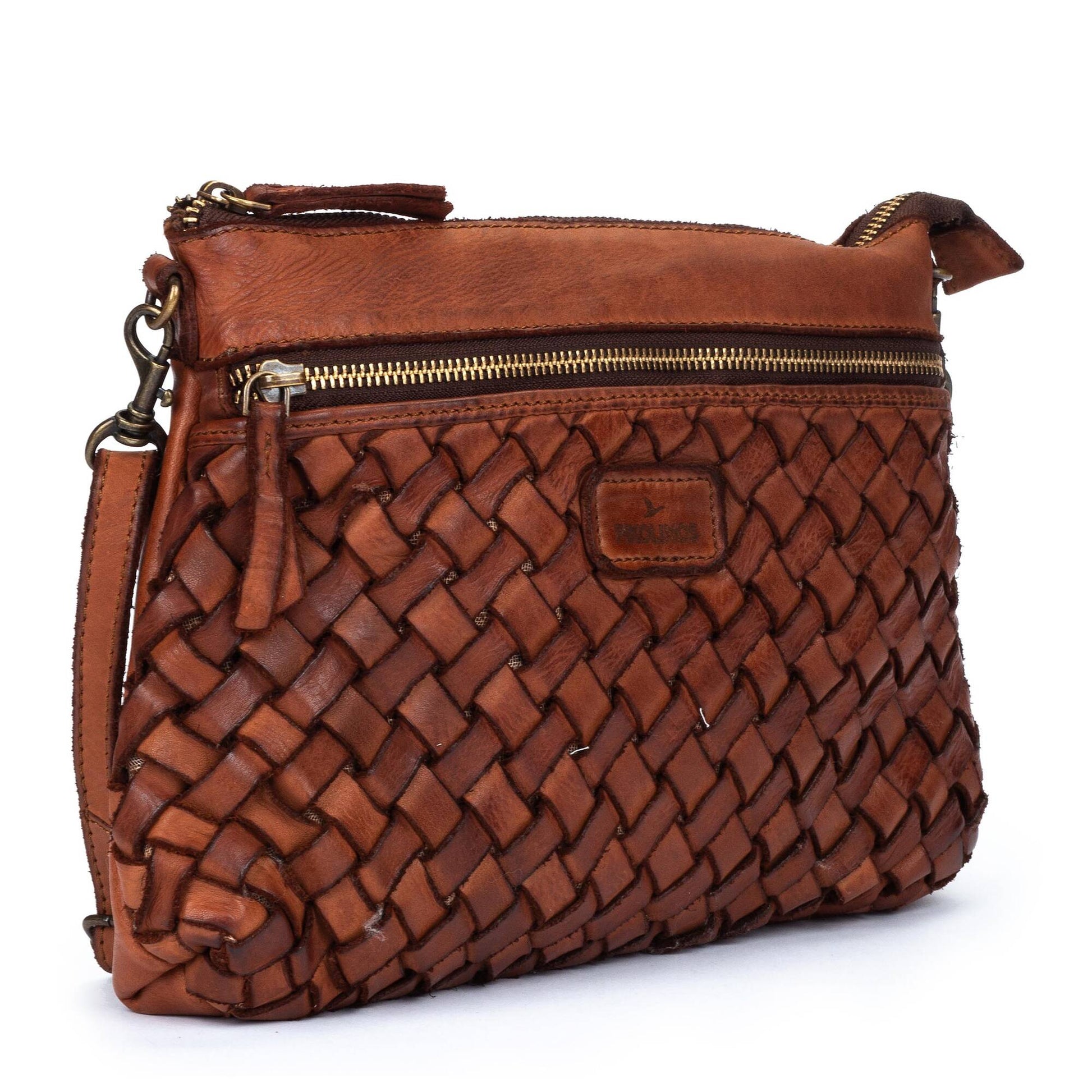 Pikolinos crossbody bag with zipper closure and long handle WHA-181