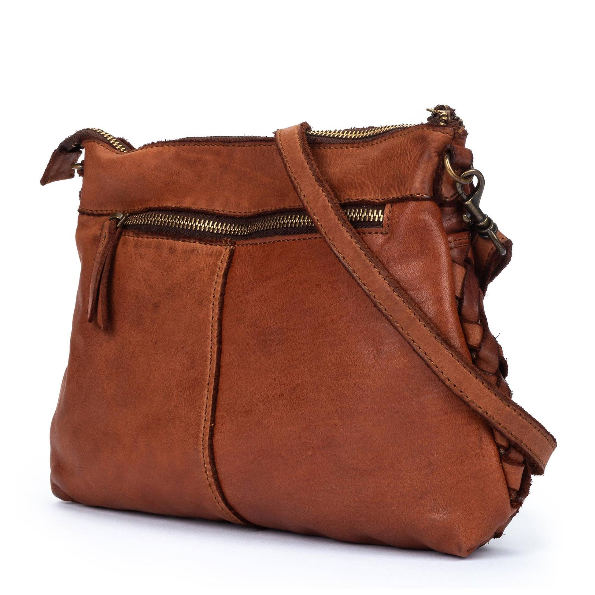 Pikolinos crossbody bag with zipper closure and long handle WHA-181