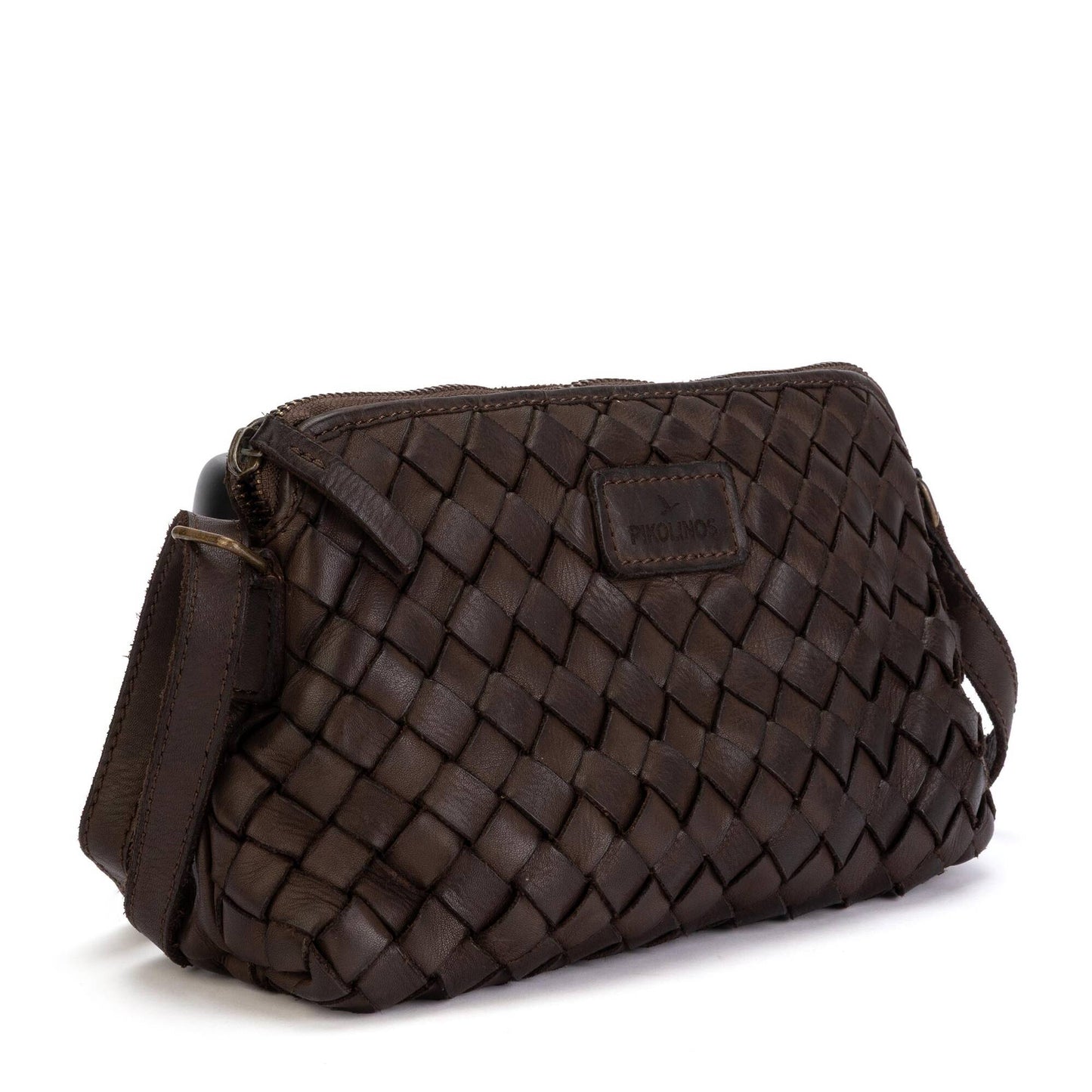 Pikolinos Leather handbag with zip closure for women. WHA-1137