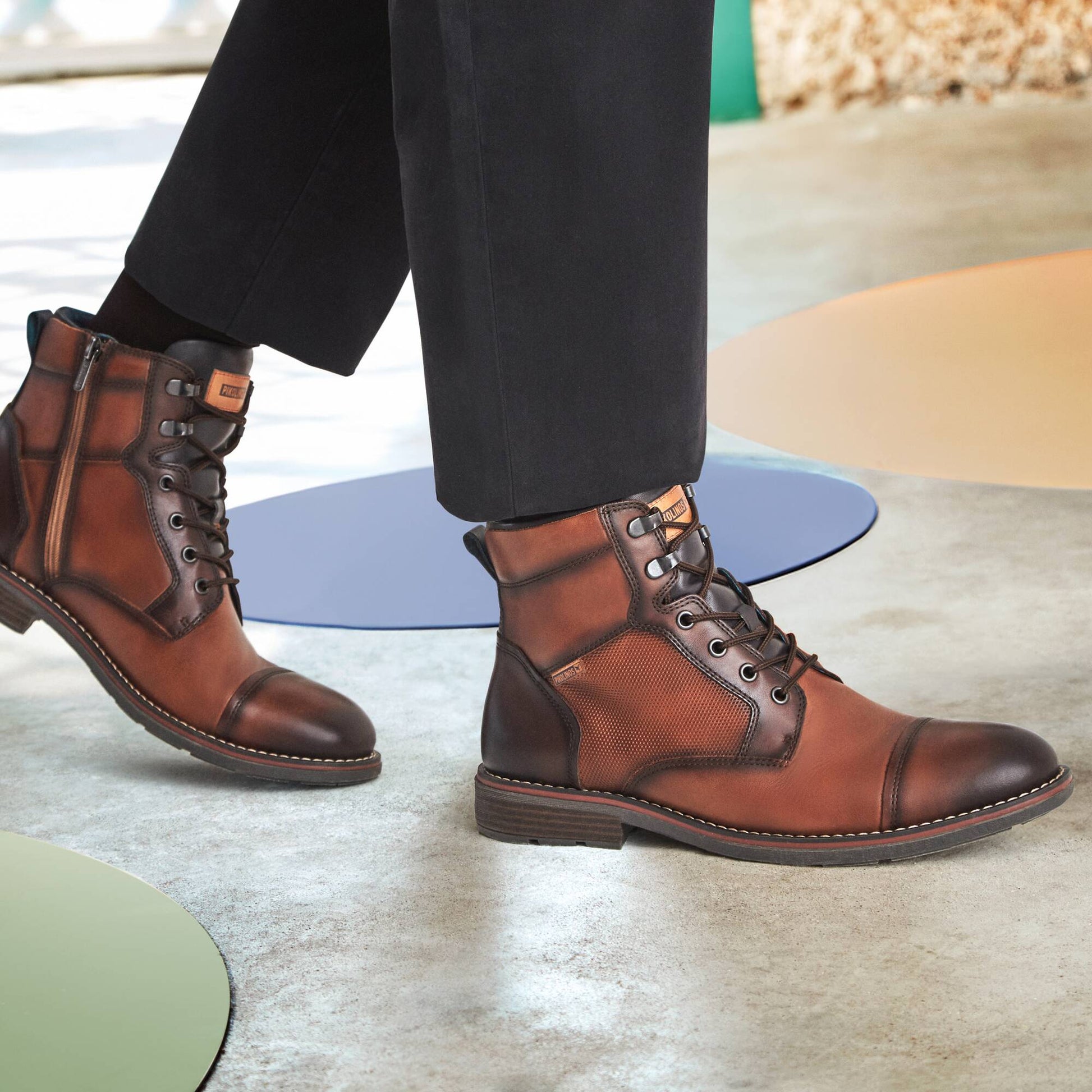 Pikolinos Lace-up boots with zip inside YORK M2M-8156C1